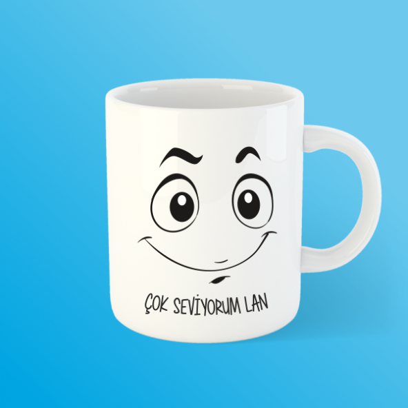 Çok Seviyorum Lan Bardak Kupa ürün görseli 1