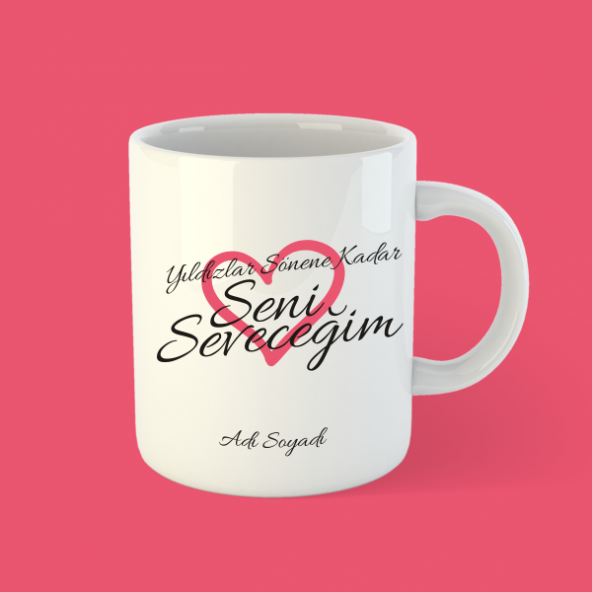 Seni Seveceğim Beyaz Bardak Kupa ürün görseli 1