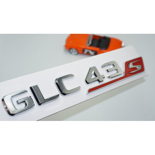 DK Tuning GLC 43S Bagaj Kırmızı Krom ABS Yazı Logo Benz İle Uyumlu ürün görseli 1