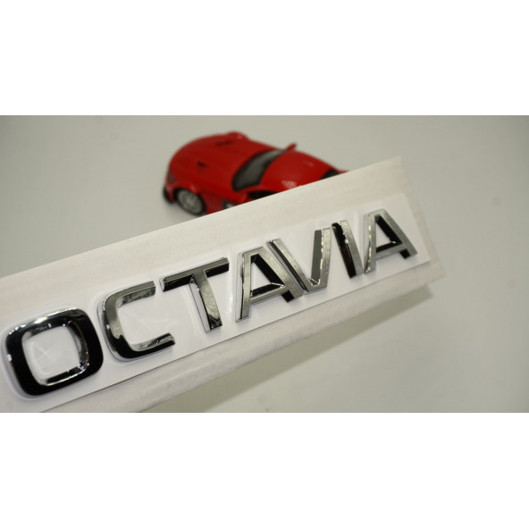Skoda OCTAVIA 4 Bagaj Krom ABS 3M 3D Yazı Logo Amblem Orjinal Ürün ürün görseli 1
