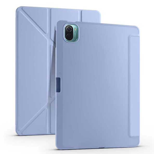 Xiaomi Mi Pad 5 Kılıf Tri Folding Kalem Bölmeli Standlı Kılıf ürün görseli 1