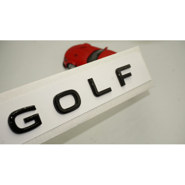 Volkswagen Golf7 Bagaj 3M 3D Yeni Nesil Parlak Siyah ABS Yazı Logo Amblem ürün görseli 1