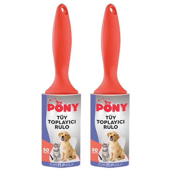 PONY TÜY TOPLAYICI RULO 2 Lİ SET KEDİ KÖPEK ürün görseli 1