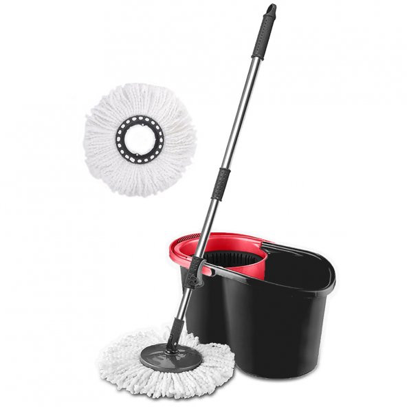 PONY OTOMATİK TEMİZLİK SETİ + MİKROFİBER YEDEK MOP PASPAS ürün görseli 1