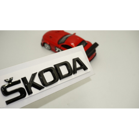 Skoda Bagaj Siyah ABS Orjinal 3M 3D Yazı Logo Amblem ürün görseli 1