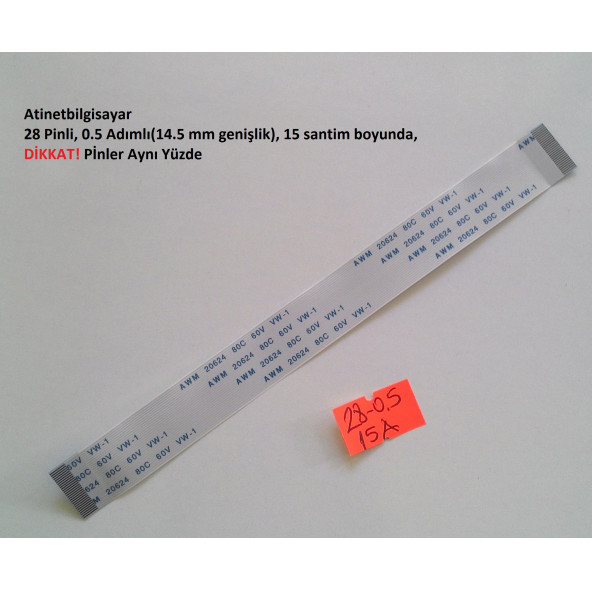 Casper MT50IN1 MT50 Ses ve Usb portu flex kablosu 28-0.5-15A-2 ürün görseli 1