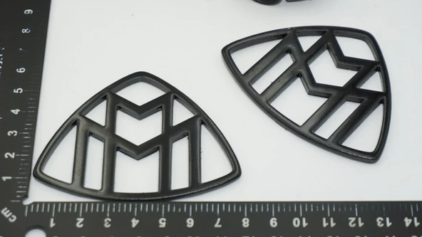 DK Tuning Maybach Yan Kanatlar Siyah ABS Logo Arma Seti - Resim 2