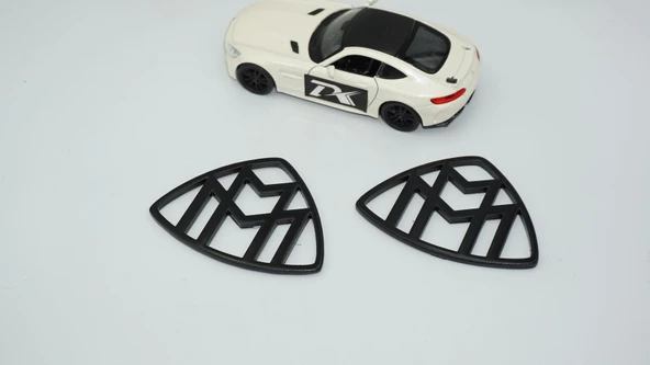 DK Tuning Maybach Yan Kanatlar Siyah ABS Logo Arma Seti - Resim 4