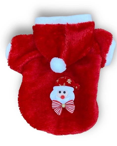 Santa Time Yılbaşı Köpek Sweatshirt, Noel Sweatshirt gold - Resim 7