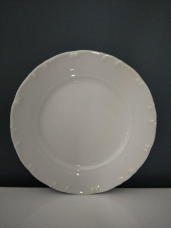 Aryıldız Tulu Lina 19 cm Pasta Tabağı Krem Dekorsuz ürün görseli 1