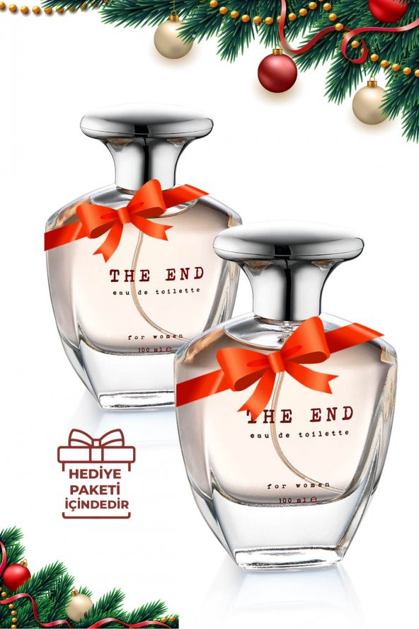 The End Yılbaşı Özel Edt Kadın Parfüm  Seti 100 ml x 2 Adet ürün görseli 1