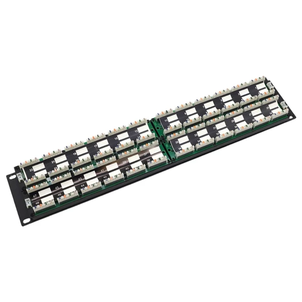 SIGNAMAX 2U 48 PORT CAT3 PATCH PANEL 2U SİYAH - Resim 4