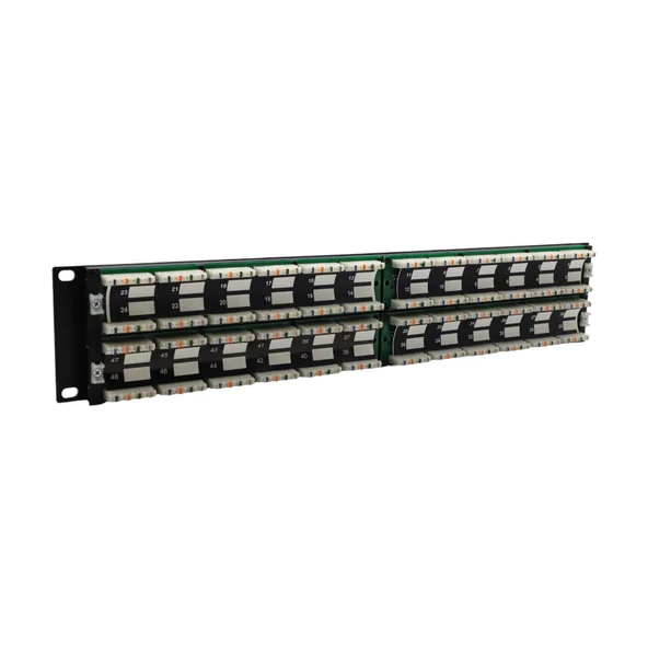 SIGNAMAX 2U 48 PORT CAT3 PATCH PANEL 2U SİYAH - Resim 3