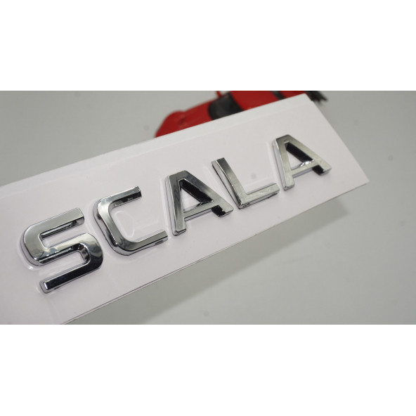 Skoda Scala Bagaj 3M 3D Krom ABS Logo Amblem ürün görseli 1