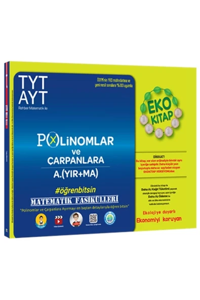 Tonguç Tyt-ayt Matematik Fasikülleri - Polinomlar Ve Çarpanlara Ayırma Eko ürün görseli 1