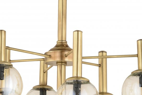 Lampaluce Ricadonna Modern Tasarım 7li Avize Sarı - Resim 4