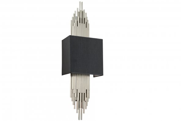 Lampaluce Straordinario Modern Tasarım Metal ve Kumaş Aplik 65cm Krom ürün görseli 1