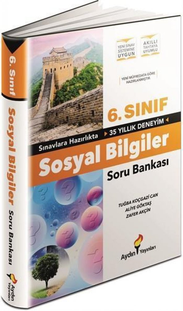 6.Sınıf Sosyal Bilgiler Soru Bankası Aydın Yayınları ürün görseli 1