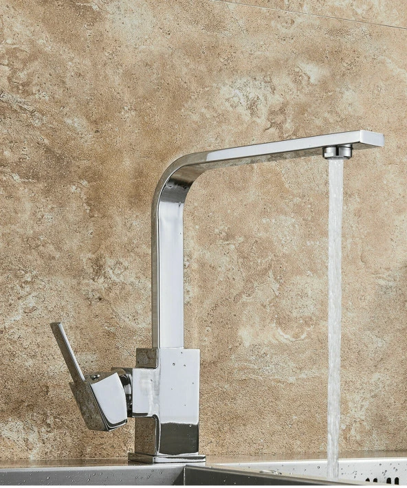 Venita Yüksek Ağır Gövde Kare Lavabo Bataryası ürün görseli 1