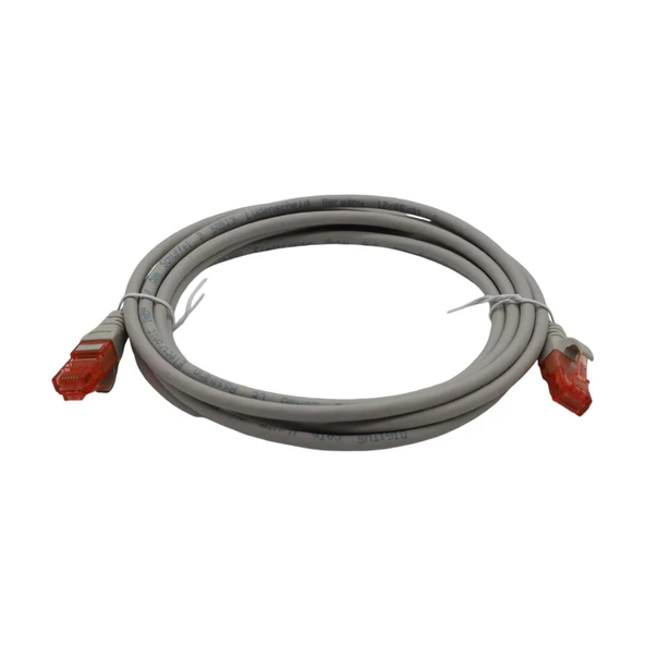 PATCH CORD UTP CAT6 3 MT GREY ürün görseli 1