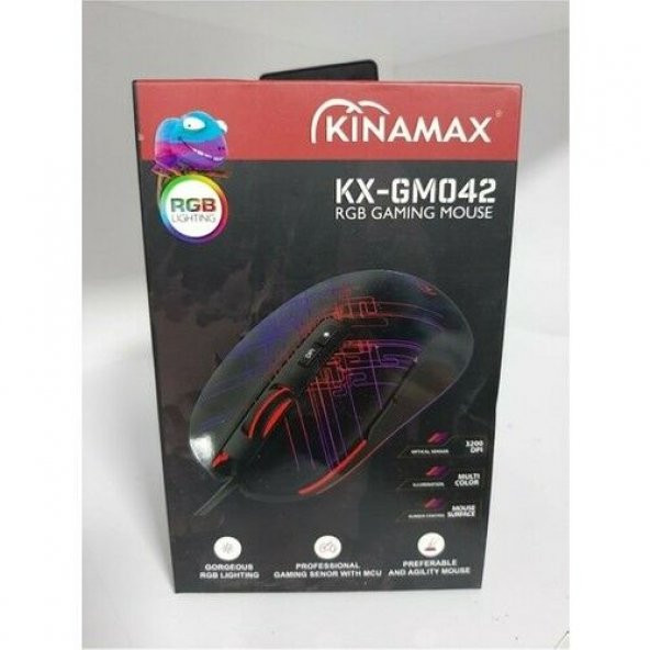 Kinamax KX-GM042 Işıklı Gaming Mouse - Resim 3
