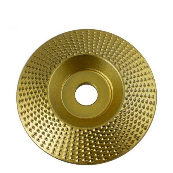 Troy Avuç Taşlama İçin Ahşap Aşındırıcı Törpü Disk 100 mm Konik ürün görseli 1