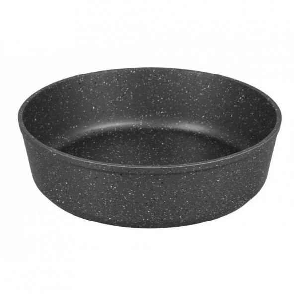 OMS 3411 Granit Yuvarlak Fırın Tepsisi 30x8,5 Cm Sütlü Kahve ürün görseli 1