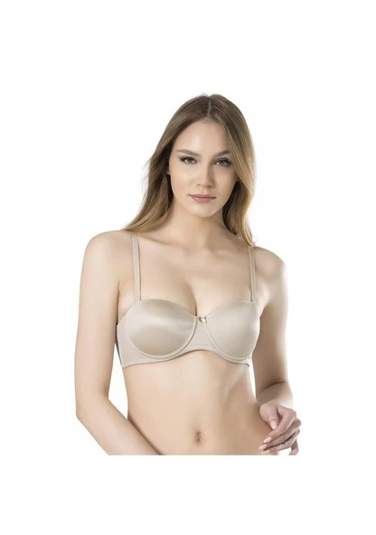 Fabony Bayan Basic Boş Cup Desteksiz Straplez Sütyen 3011 - Resim 3