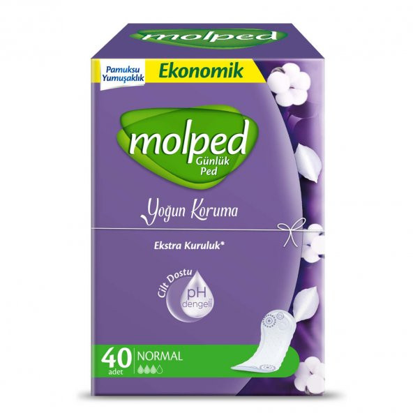Molped Yoğun Koruma Günük Ped Normal 40x2 80 Adet ürün görseli 1