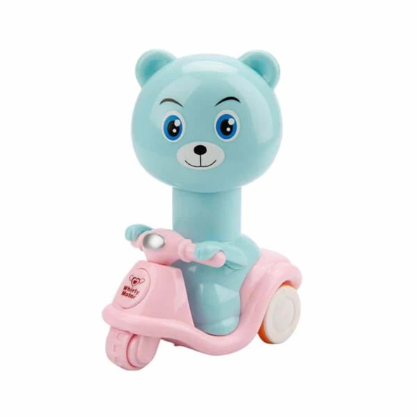 Sevimli Hayvan Kafalı Bas Git Motorsikletli Emojiler - Resim 2
