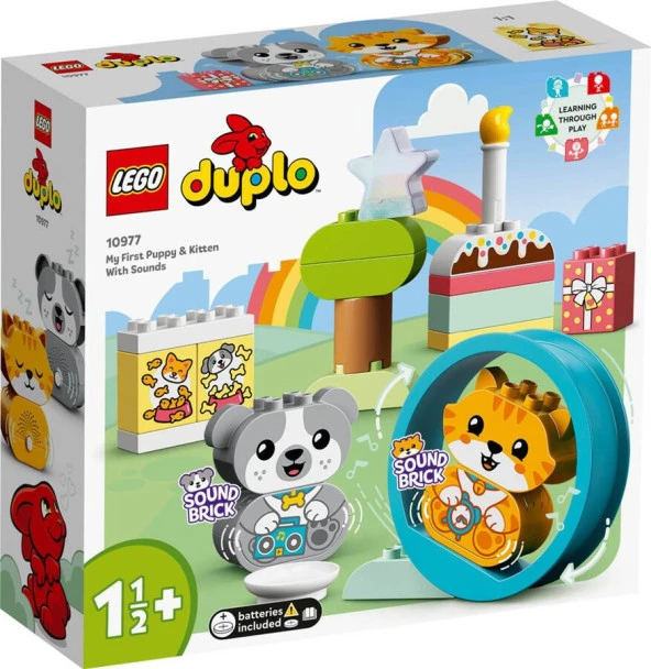 LEGO-10977 DUPLO Sesli İlk Yavru Köpeğim ve Yavru Kedim ürün görseli 1