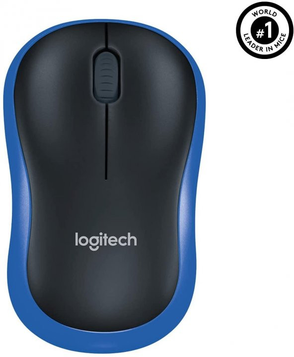 Logitech M185 Mavi Kablosuz Mouse 910-002236 - Resim 2
