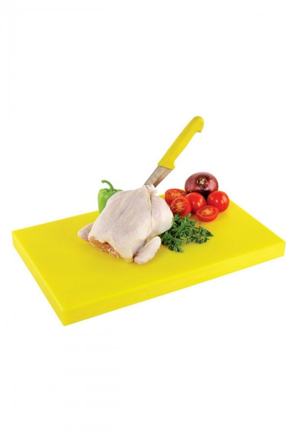 Polietilen Kesme Tahtası, Kesim Levhası Sarı 40x60x2 Cm ürün görseli 1