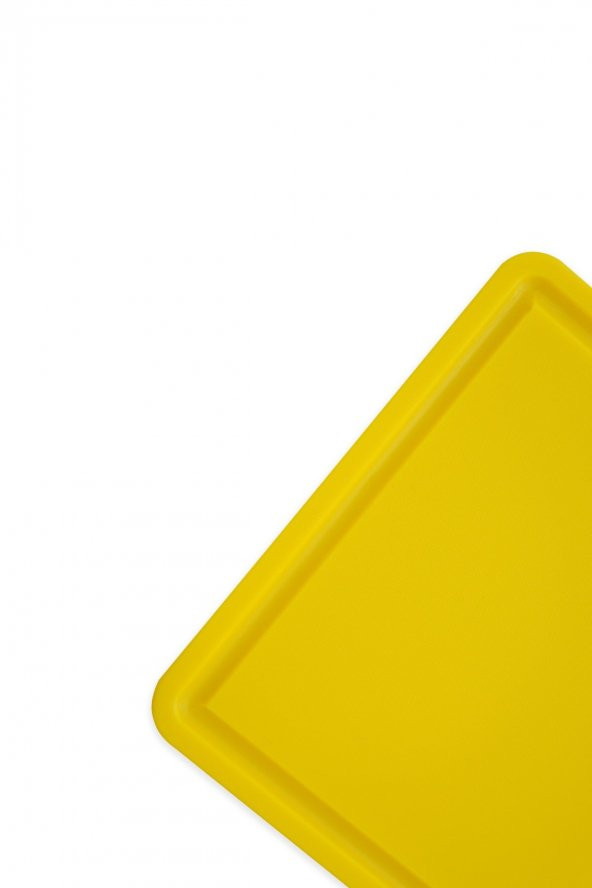 Türkay Kesim Tahtası Polietilen Oluklu Plastik Levhası Sarı 32,5x26,5x1 cm ürün görseli 1