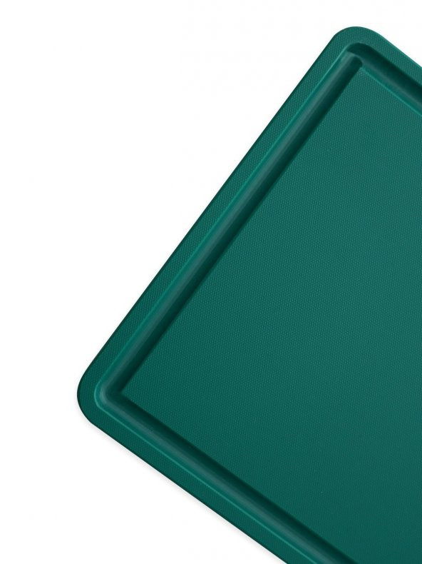 Türkay Kesim Tahtası Polietilen Oluklu Plastik Levhası Yeşil 32,5x26,5x1 cm ürün görseli 1