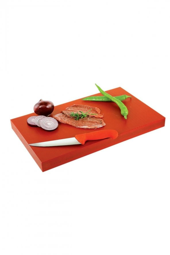 Polietilen Kesme Tahtası, Kesim Levhası Kırmızı 40x60x2 Cm ürün görseli 1