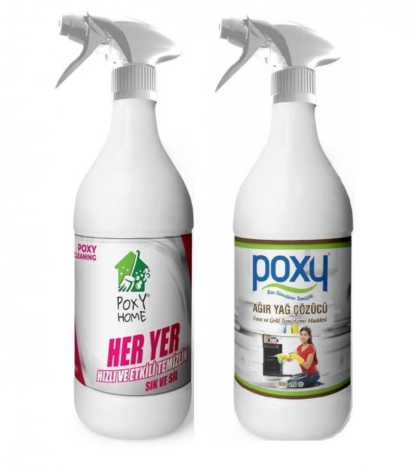 Poxy Her Yer 1 Lt & Poxy Ağır Yağ Çözücü 1 Lt ürün görseli 1