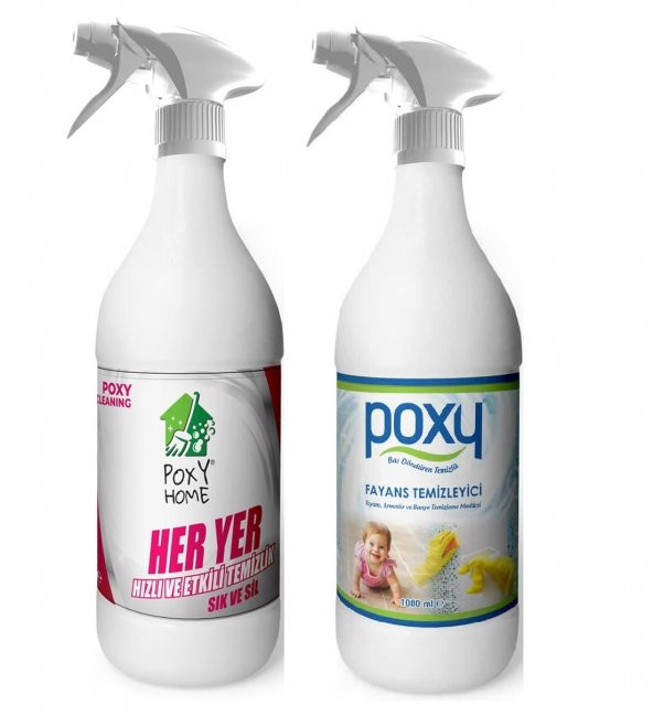 Poxy Her Yer 1 Lt & Poxy Fayans Temizleyici ürün görseli 1