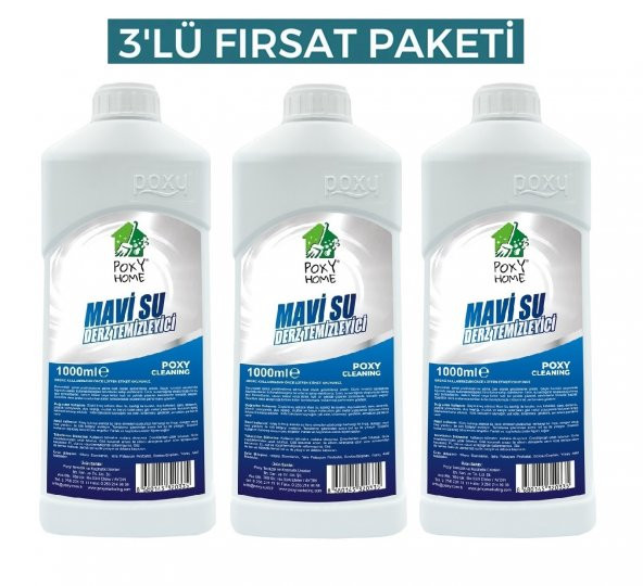 Poxy Home Mavi Su Derz Temizleyici 1 Lt x 3 Adet ürün görseli 1