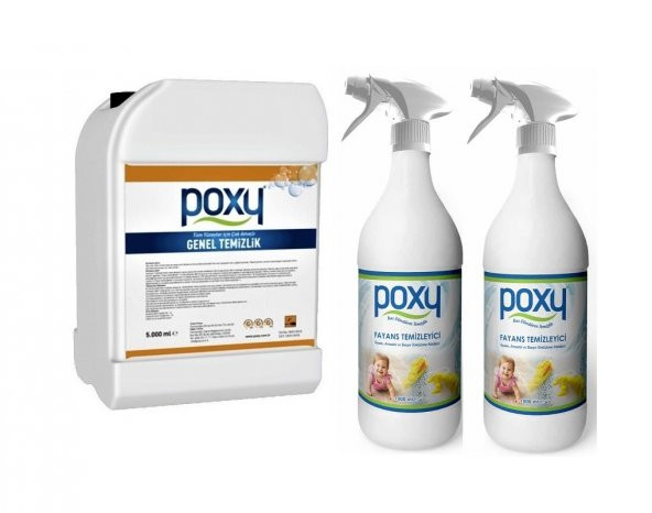 Poxy Genel Temizlik 5 Kg & Fayans Temizleyici 1 Kg 2 Adet ürün görseli 1
