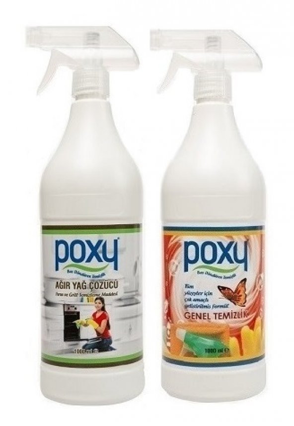 Poxy Genel Temizlik 1 Kg & Poxy Ağır Yağ Çözücü 1 Kg ürün görseli 1