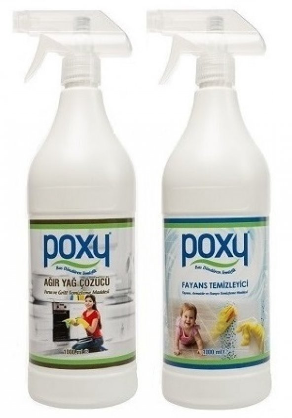 POXY FAYANS TEMİZLEYİCİ 1 KG & POXY AĞIR YAĞ ÇÖZÜCÜ 1 KG ürün görseli 1
