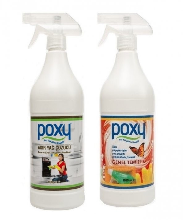Poxy Genel Temizlik 1 Kg & Ağır Yağ Çözücü 1 Kg ürün görseli 1