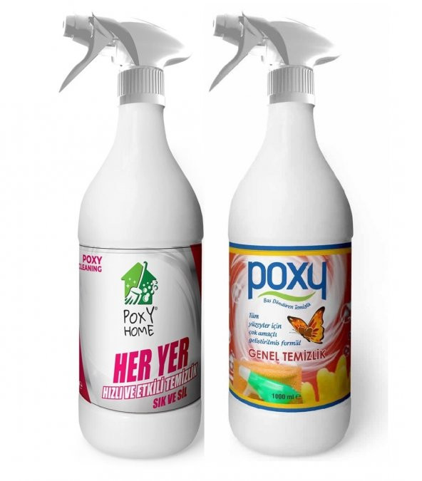 Poxy Her Yer 1Lt & Genel Temizlik 1 Lt - Resim 2