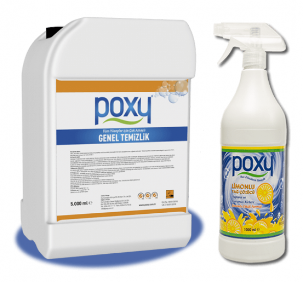 POXY GENEL TEMİZLİK 5 KG LİMONLU YAĞ ÇÖZÜCÜ 1 KG ürün görseli 1