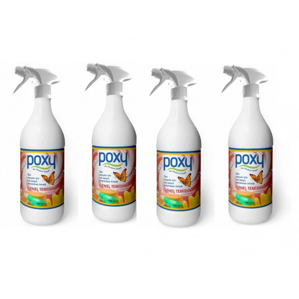 Poxy Genel Temizlik  1 Lt -4l ü Set ürün görseli 1