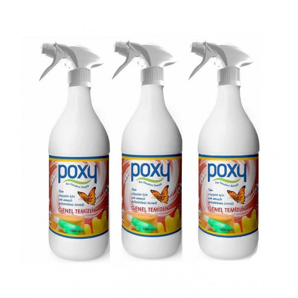 Poxy Genel Temizlik 1 Lt 3' lü Set ürün görseli 1