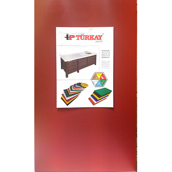 Türkay Plastik Polietilen Kesim Panosu Zom 50x30x2cm Kırmızı ürün görseli 1