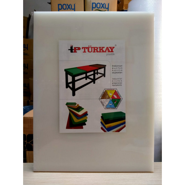 Türkay Plastik Polietilen Kesim Panosu 60x40x2cm Beyaz ürün görseli 1