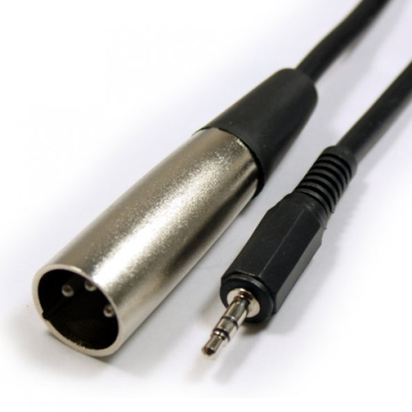 3 Pin XLR Erkek to 3.5 mm Stereo Erkek Kablo 5 Metre ürün görseli 1